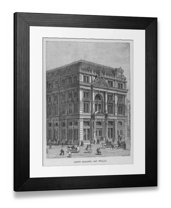 Framed Print : New Orleans Cotton Exchange Framed Print : New Orleans Cotton Exchange
