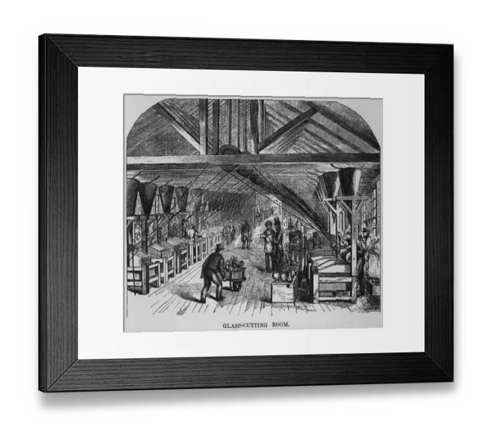 Framed Print : Glass Cutting Room Framed Print : Glass Cutting Room