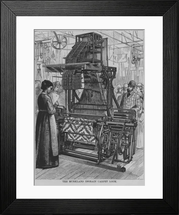 Framed Print : Murkland Carpet Loom