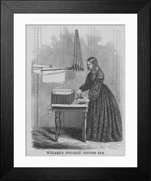 Framed Print : Willards Portable Clothes Bar Framed Print : Willards Portable Clothes Bar