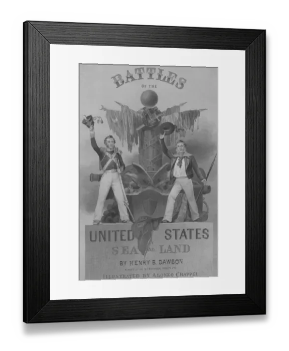 Framed Print : Battles Of The United States Cover Framed Print : Battles Of The United States Cover