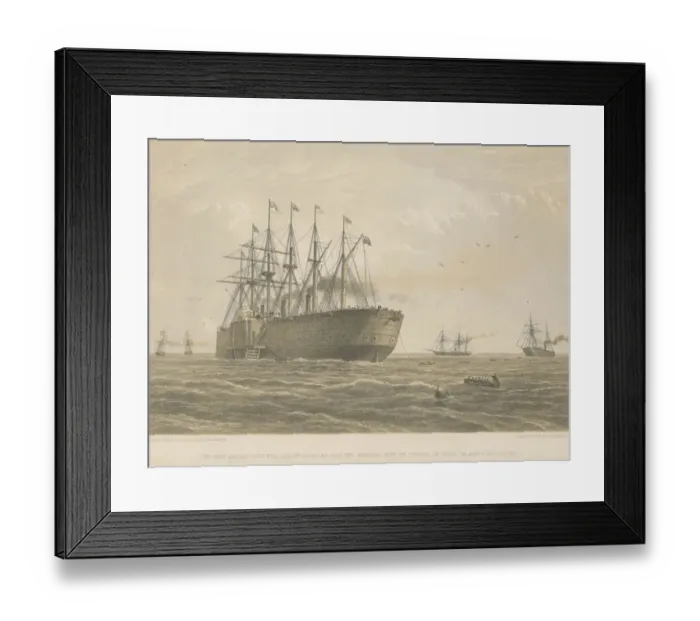 Framed Print : Great Eastern At Sea Framed Print : Great Eastern At Sea