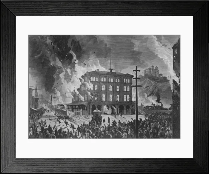 Framed Print : The Great Railroad Strike Framed Print : The Great Railroad Strike