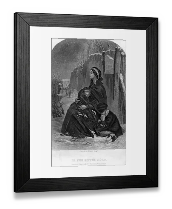 Framed Print : In The Bitter Cold Framed Print : In The Bitter Cold