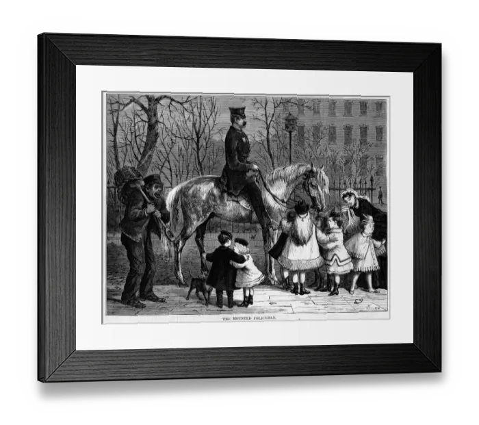 Framed Print : The Mounted Policeman Framed Print : The Mounted Policeman
