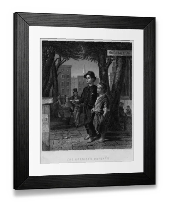 Framed Print : The Soldiers Orphans Framed Print : The Soldiers Orphans