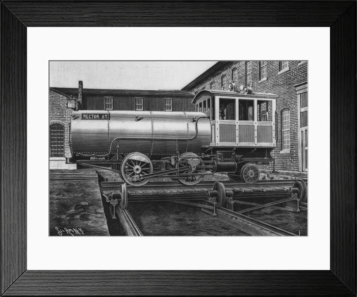 Framed Print : New York Railway Engine Framed Print : New York Railway Engine
