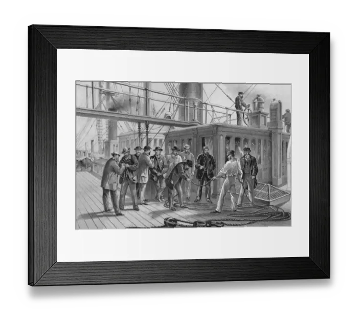 Framed Print : Atlantic Cable Break Framed Print : Atlantic Cable Break