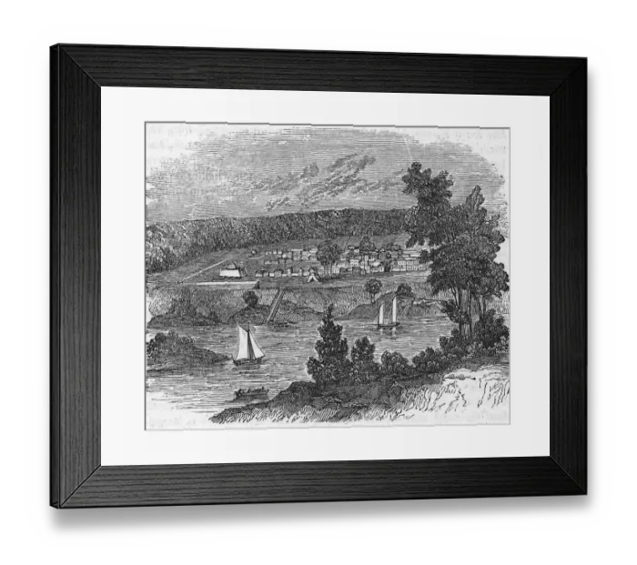 Framed Print : Vista Of Colonial Savannah, Georgia Framed Print : Vista Of Colonial Savannah, Georgia