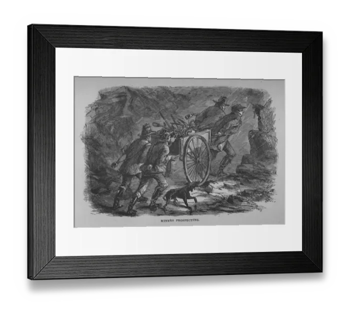 Framed Print : Gold Prospecting Framed Print : Gold Prospecting
