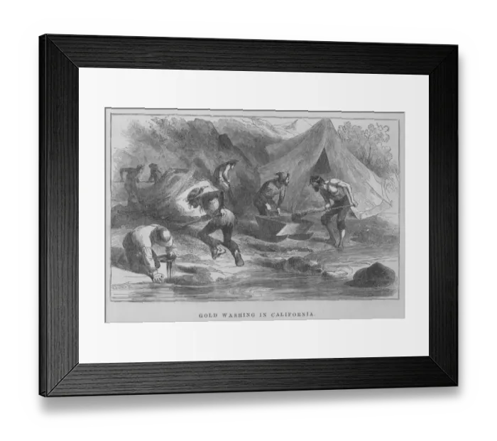 Framed Print : Gold Prospecting Framed Print : Gold Prospecting