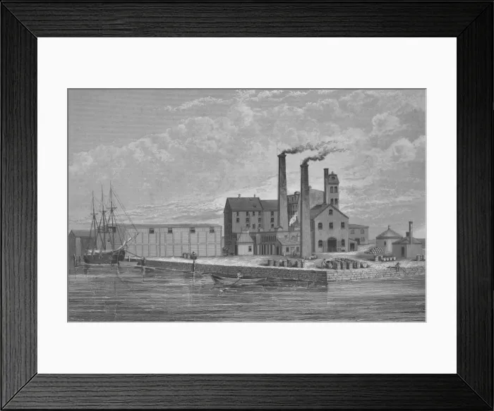 Framed Print : Sugar Refining In Boston Framed Print : Sugar Refining In Boston