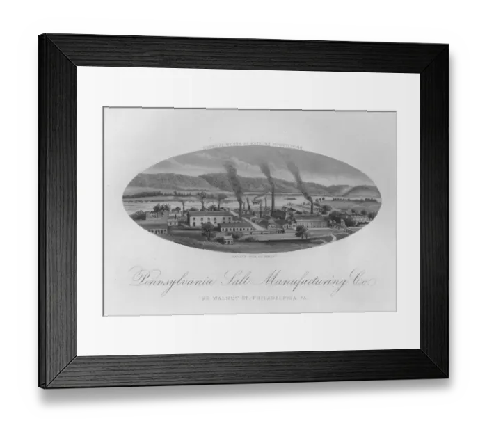 Framed Print : Salt Factory