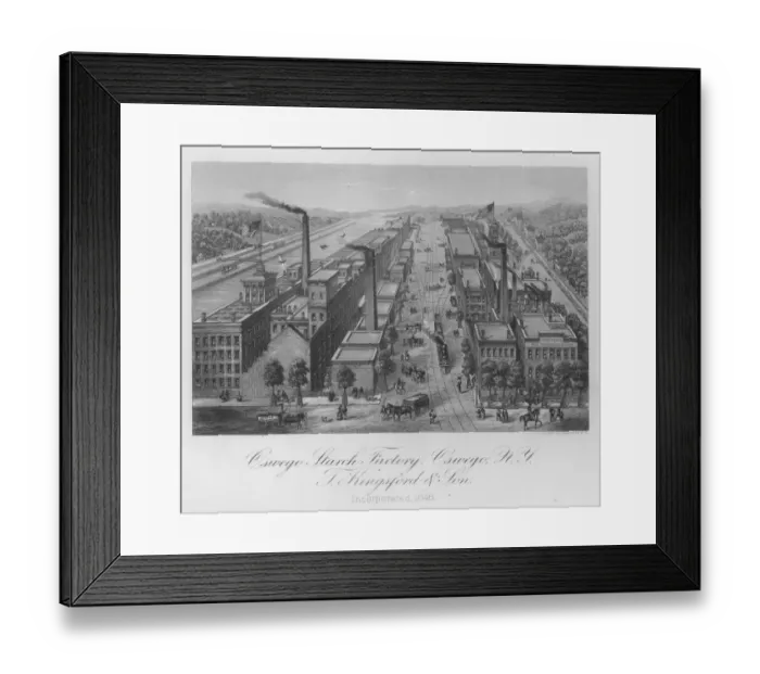 Framed Print : New York Starch Factory Framed Print : New York Starch Factory