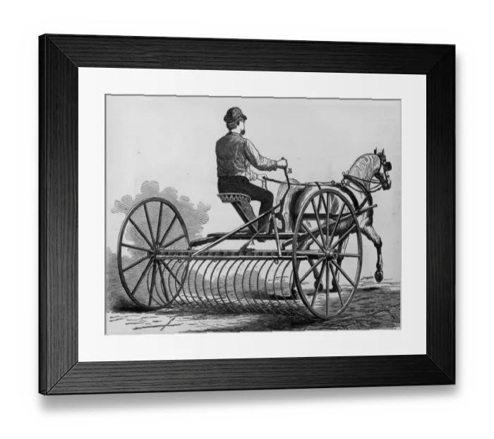 Framed Print : Horse Rake Framed Print : Horse Rake