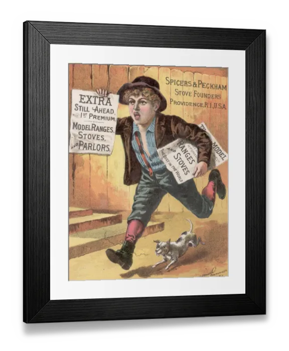 Framed Print : Stove Makers Advert Framed Print : Stove Makers Advert