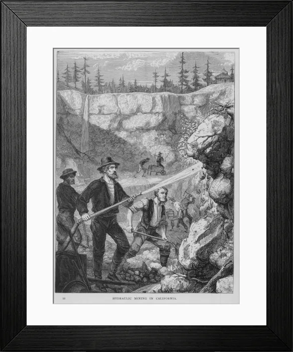 Framed Print : Gold Mining Framed Print : Gold Mining
