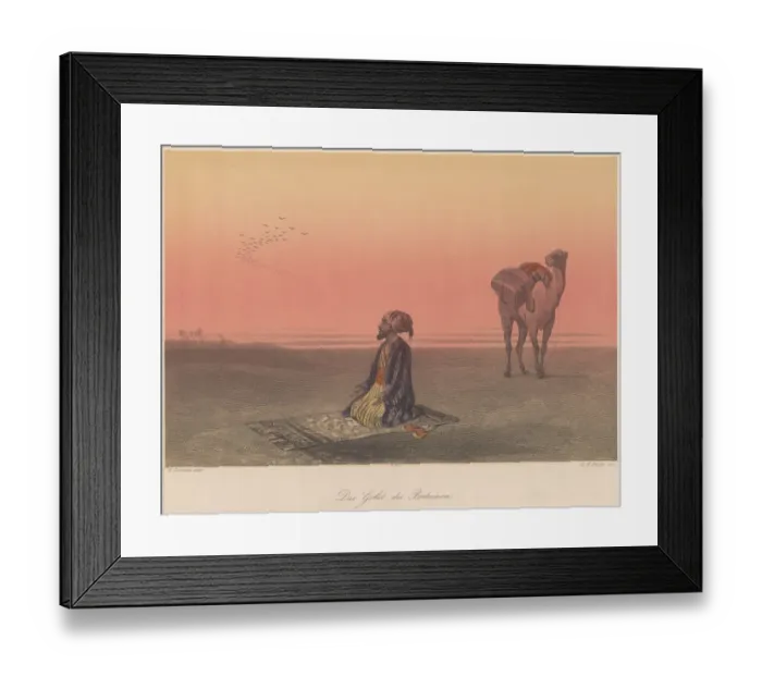 Framed Print : The Prayer Of The Bedouin Framed Print : The Prayer Of The Bedouin