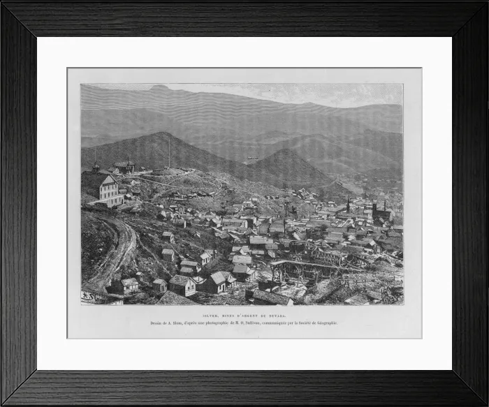 Framed Print : Silver Mining In Nevada Framed Print : Silver Mining In Nevada
