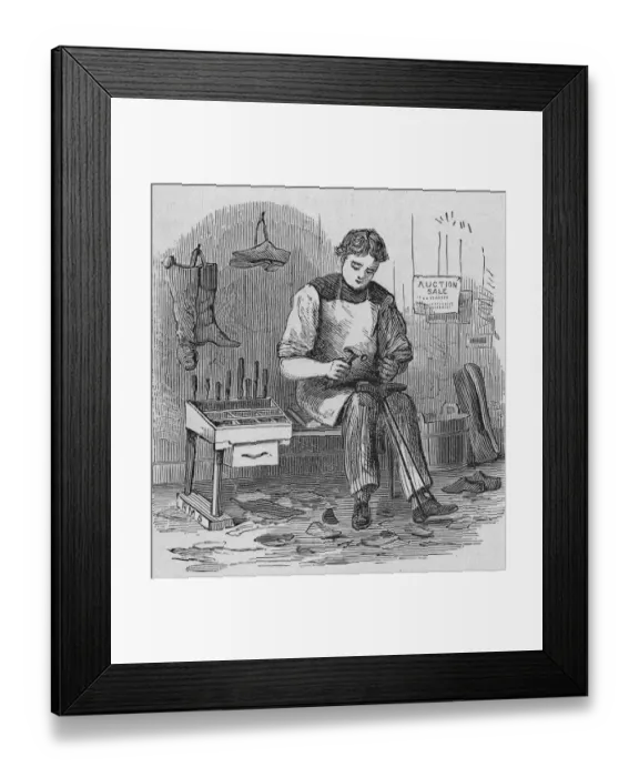 Framed Print : Pegging Boots By Hand Framed Print : Pegging Boots By Hand