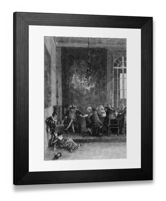 Framed Print : Illustration For Edgar Allan Poes Hop Frog Framed Print : Illustration For Edgar Allan Poes Hop Frog