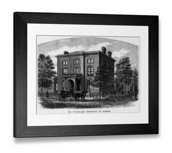 Framed Print : Home Of Zachariah Chandler Framed Print : Home Of Zachariah Chandler