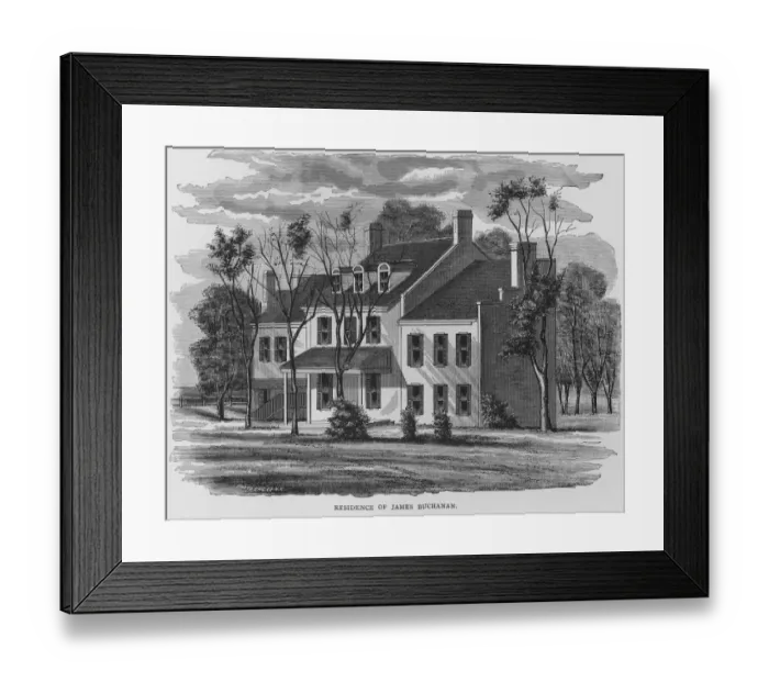 Framed Print : Residence of James Buchanan Framed Print : Residence of James Buchanan