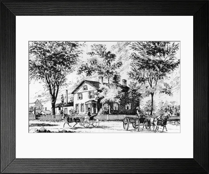Framed Print : Beecher Homestead Framed Print : Beecher Homestead