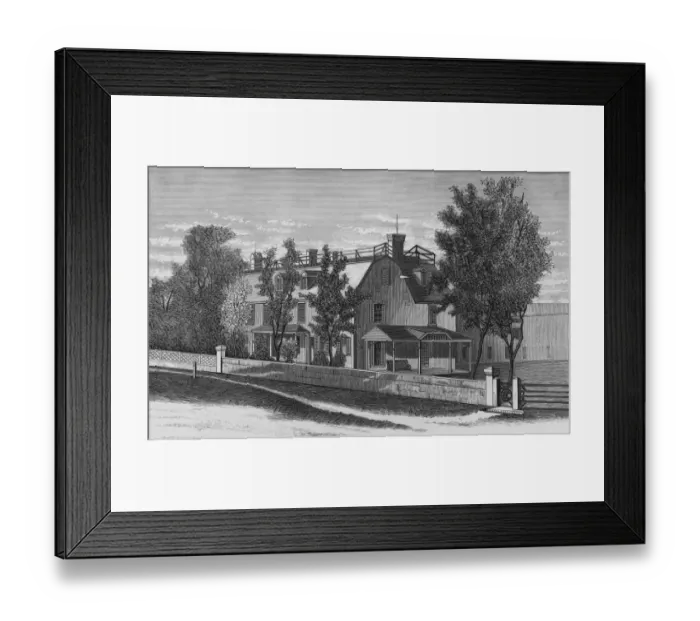 Framed Print : Residence of John Q Adams Framed Print : Residence of John Q Adams