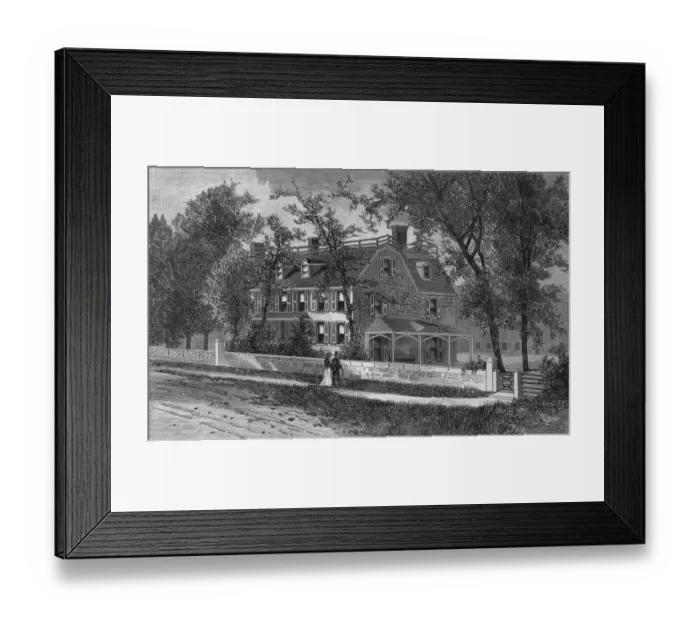 Framed Print : Residence of John Adams Framed Print : Residence of John Adams