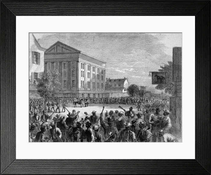 Framed Print : Race Riots In Richmond, Virginia
