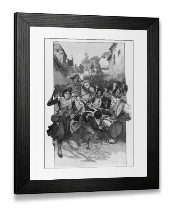 Framed Print : French Soldiers Charge In Battle Of Ligny Framed Print : French Soldiers Charge In Battle Of Ligny