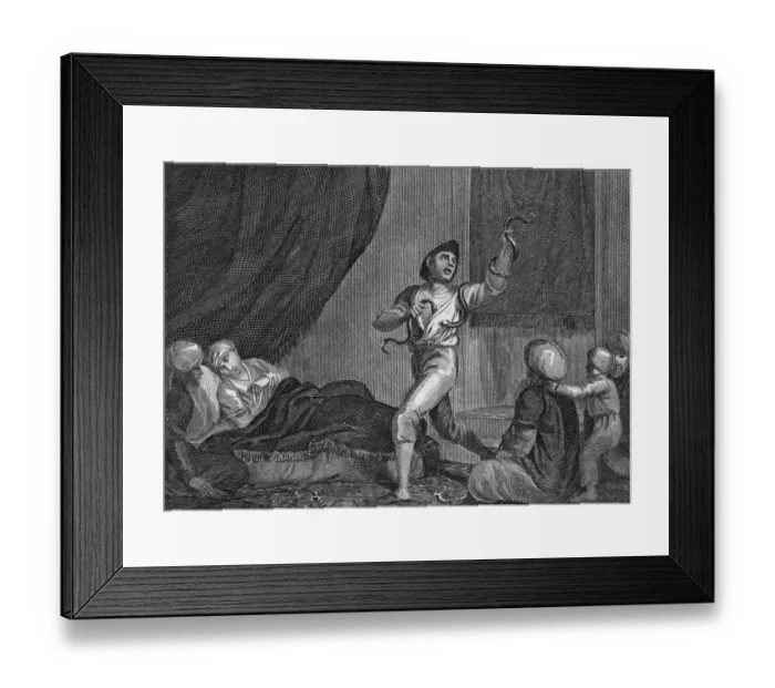 Framed Print : Curing The Sick With Serpents