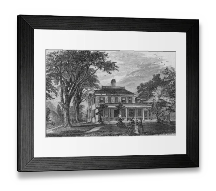 Framed Print : Longfellows Home At Cambridge Framed Print : Longfellows Home At Cambridge