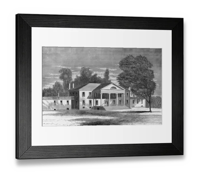 Framed Print : Exterior View Of Montpilier Framed Print : Exterior View Of Montpilier