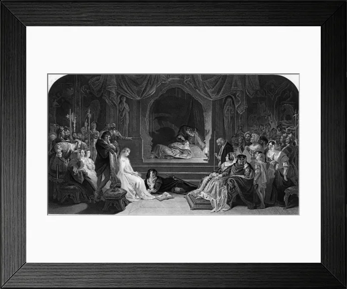 Framed Print : Hamlet Stages Play In Hamlet Scene Framed Print : Hamlet Stages Play In Hamlet Scene