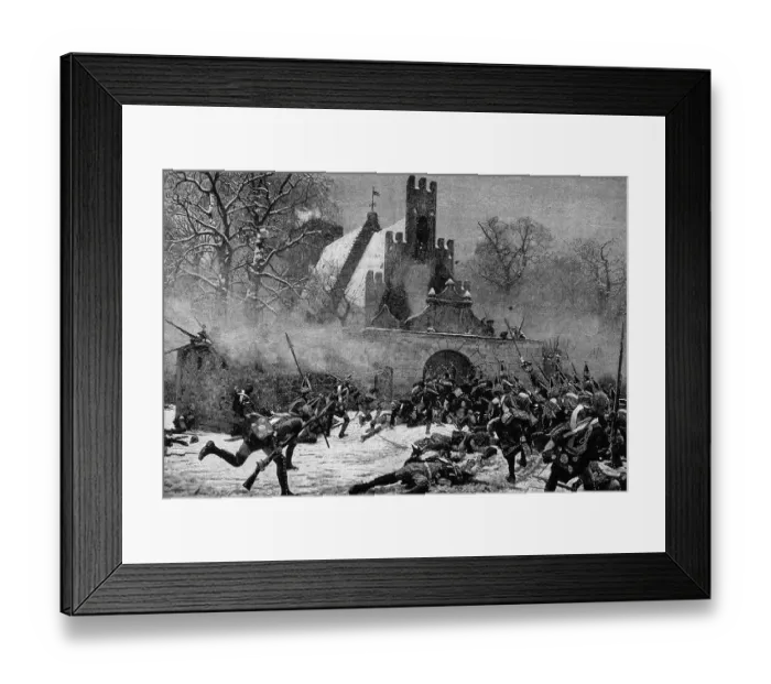 Framed Print : Prussian Assault At Leuthen In Seven Years War