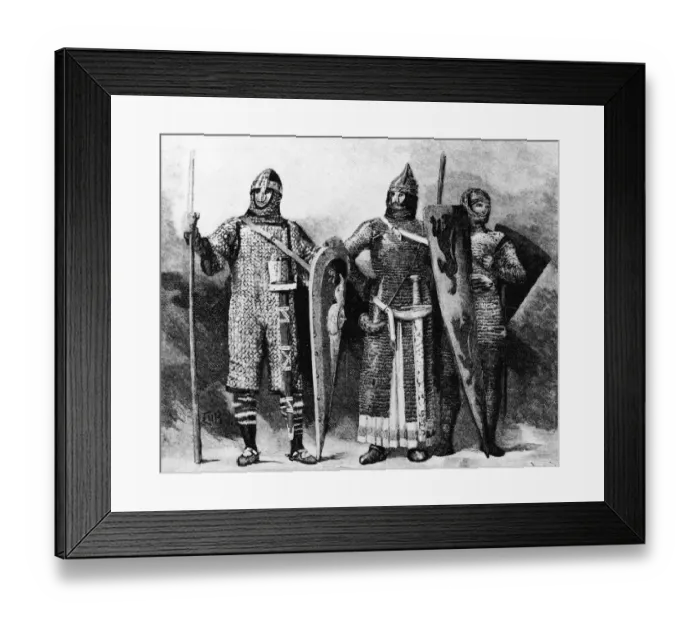 Framed Print : Illustration Of Soldiers In Armor Framed Print : Illustration Of Soldiers In Armor