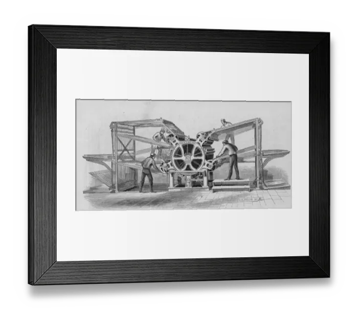 Framed Print : Hoe Rotary Press Framed Print : Hoe Rotary Press