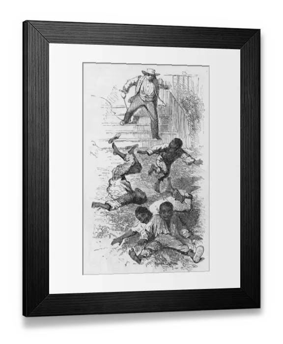 Framed Print : Uncle Toms Cabin Illustration Framed Print : Uncle Toms Cabin Illustration