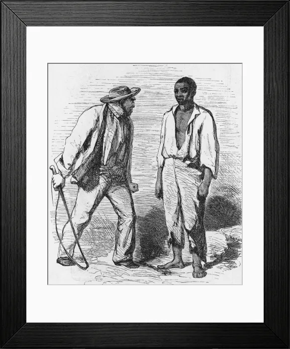 Framed Print : Uncle Toms Cabin Illustration Framed Print : Uncle Toms Cabin Illustration