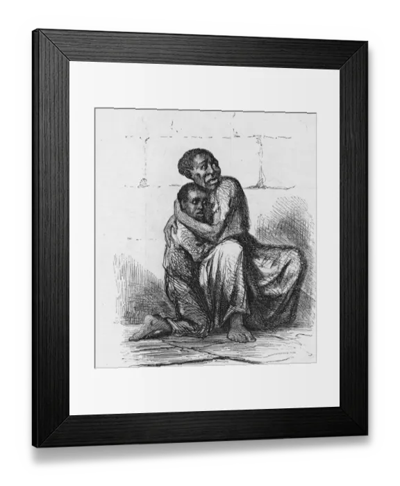Framed Print : Uncle Toms Cabin Illustration Framed Print : Uncle Toms Cabin Illustration