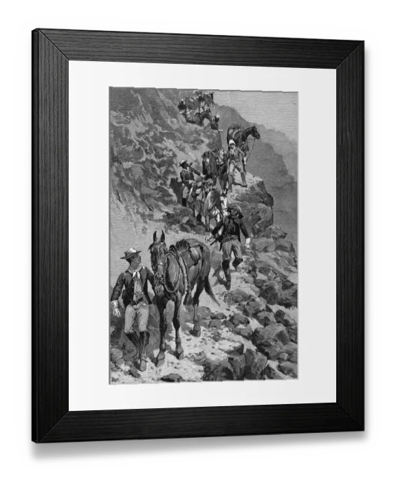 Framed Print : Buffalo Soldiers on mountain pass Framed Print : Buffalo Soldiers on mountain pass