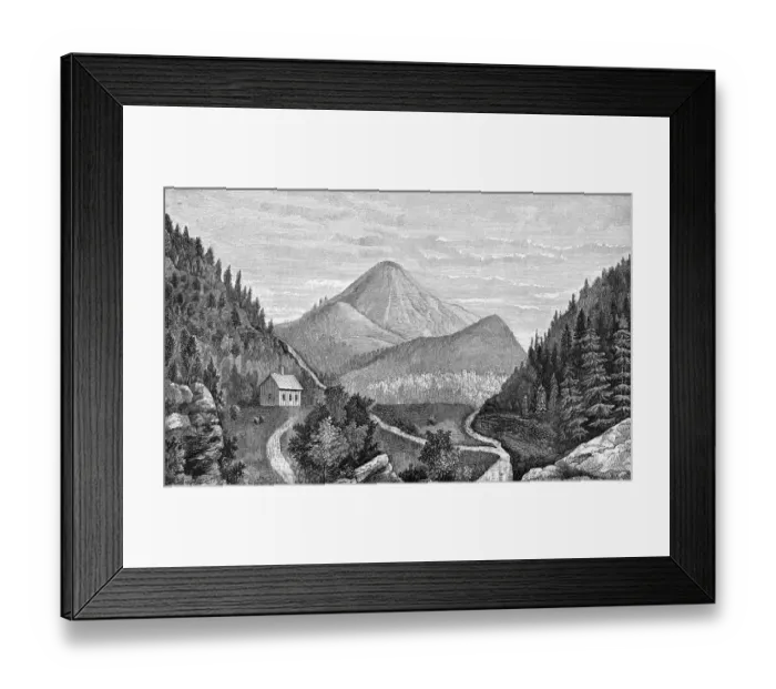 Framed Print : Red Mountain in Yellowstone National Park Framed Print : Red Mountain in Yellowstone National Park