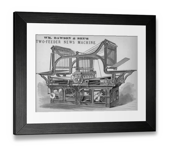 Framed Print : Old Style Printing Press Framed Print : Old Style Printing Press