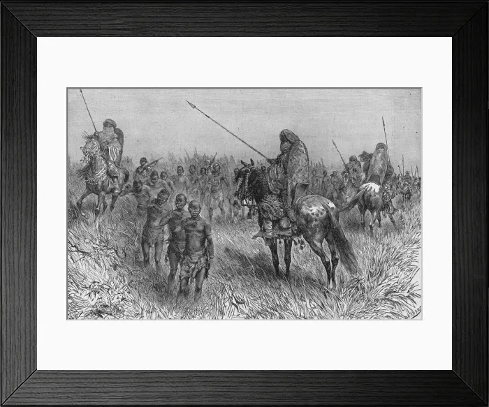 Framed Print : Slave Gang Of Central Africa Framed Print : Slave Gang Of Central Africa