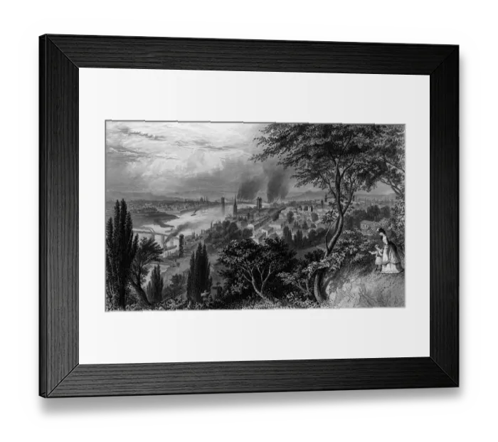 Framed Print : City Of Cincinnati