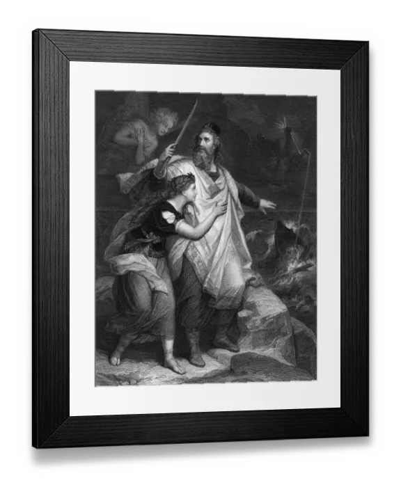 Framed Print : Illustration From Shakespeares Tempest Framed Print : Illustration From Shakespeares Tempest