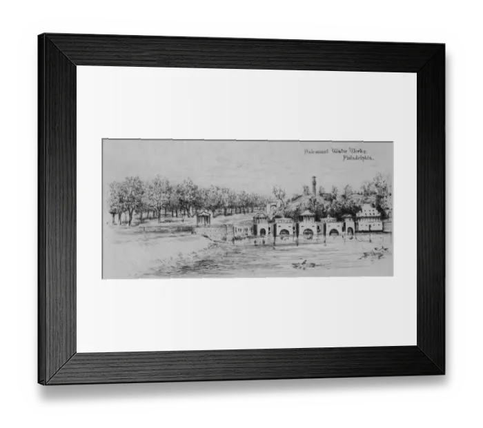 Framed Print : Fairmont Water Works Framed Print : Fairmont Water Works