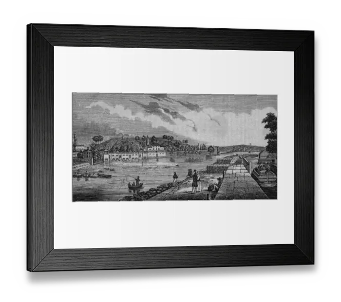 Framed Print : Fairmont Water Works & Schuylkill Locks